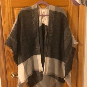 Wrap poncho thing.